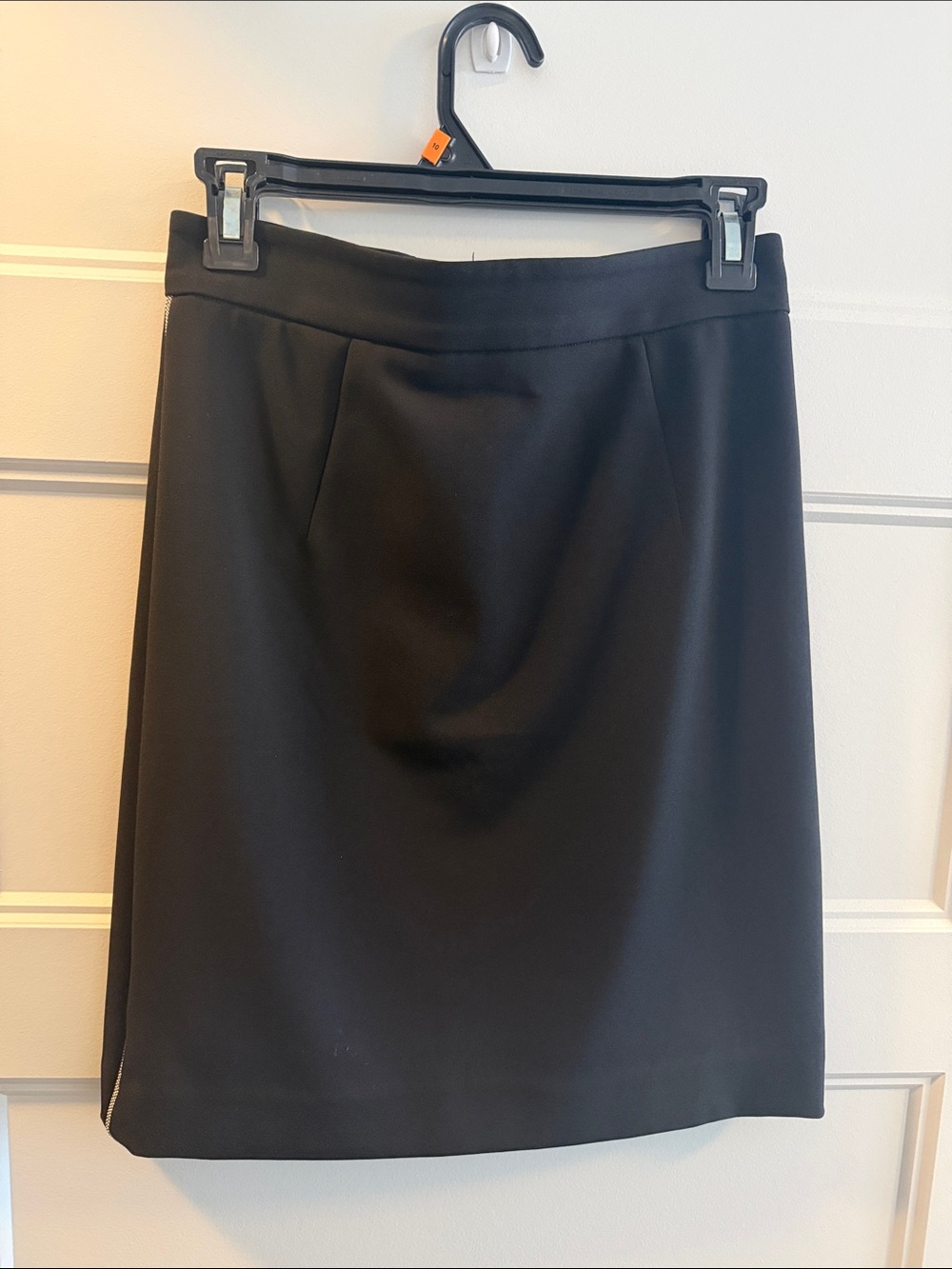 H&M Black Pencil Skirt with Subtle Front Darts